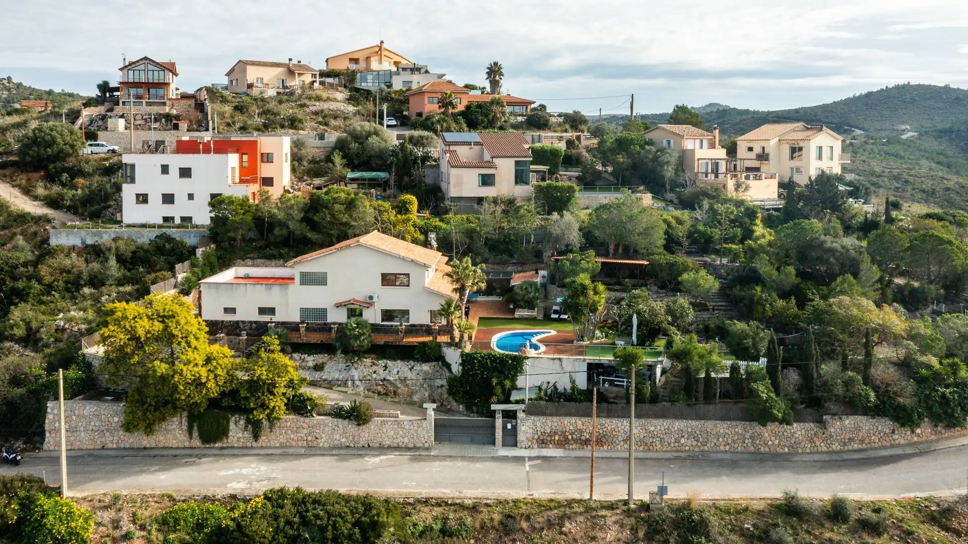 Vista exterior de Casa o chalet en venta en Olivella con Aire acondicionado, Jardín privado y Terraza