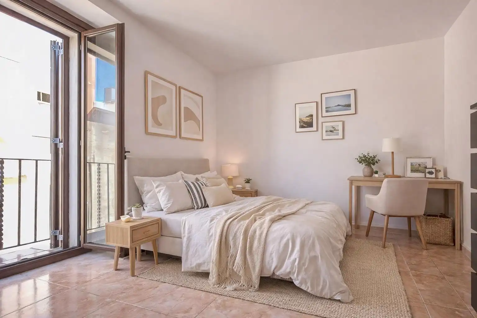 Bedroom of Duplexes for sale in Vilanova i la Geltrú  with Air Conditioner, Heating and Terrace