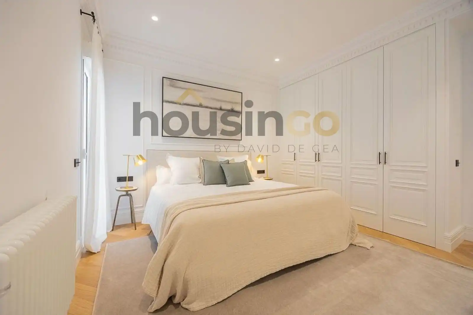 Bedroom of Flat for sale in Madrid  with Air Conditioner, Heating and Parquet flooring