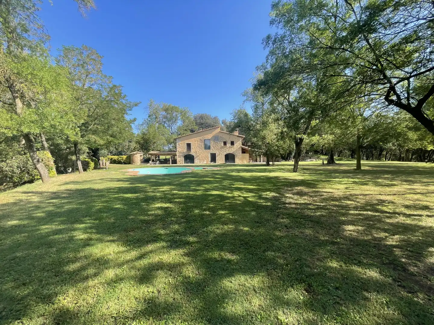 Jardín de Finca rústica en venta en Cornellà del Terri con Trastero y Piscina