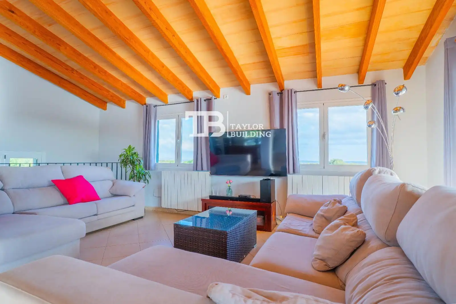 Sala de estar de Casa o chalet en venta en Campos con Aire acondicionado, Calefacción y Jardín privado