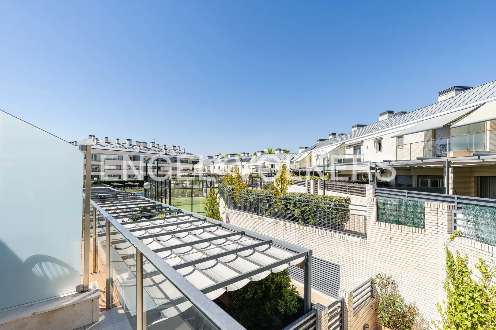 Terrace of Detached homes for rent in Boadilla del Monte  with Air Conditioner, Heating and Parquet flooring