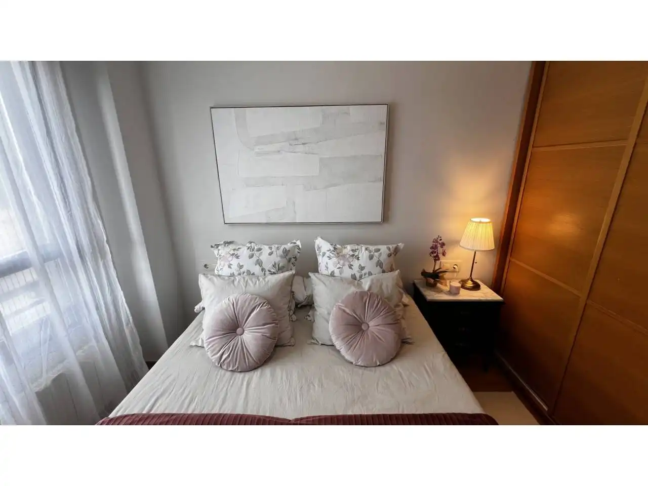 Schlafzimmer von Wohnung zum Verkauf in Medina de Pomar mit Heizung, Abstellraum und Möbliert