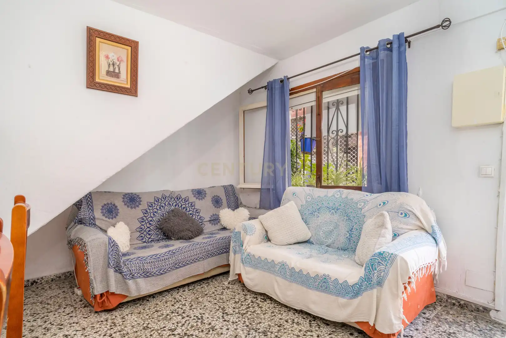 Sala d'estar de Casa adosada en venda en Mijas