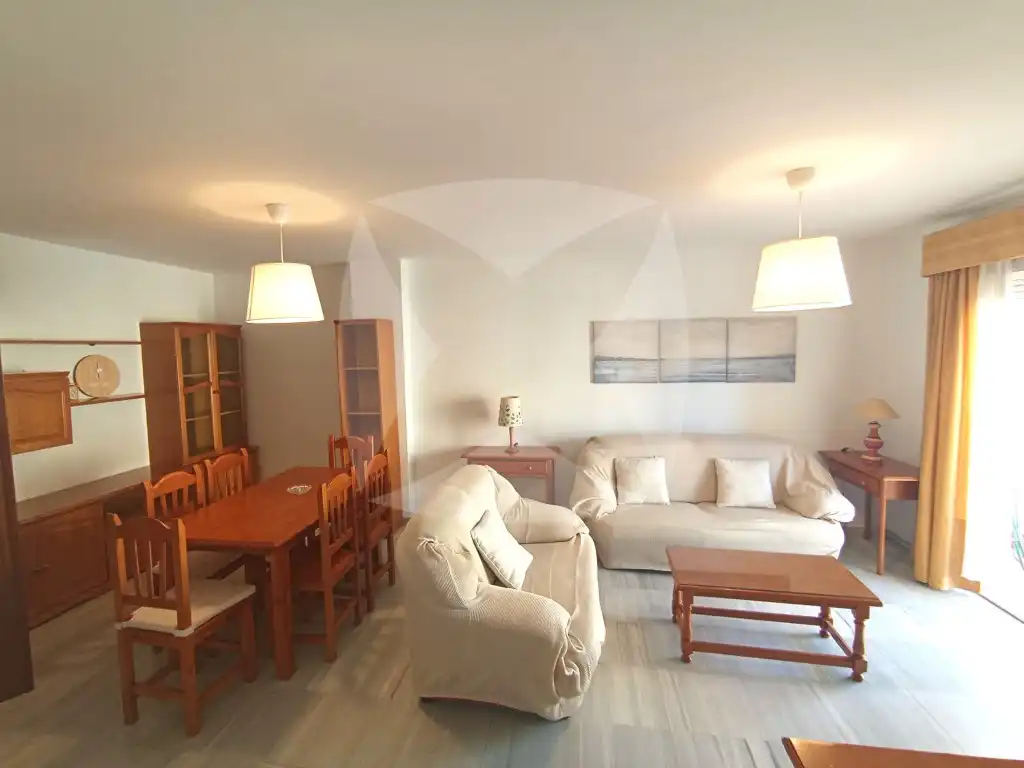 Sala de estar de Piso de alquiler en Badajoz con Aire acondicionado, Terraza y Amueblado