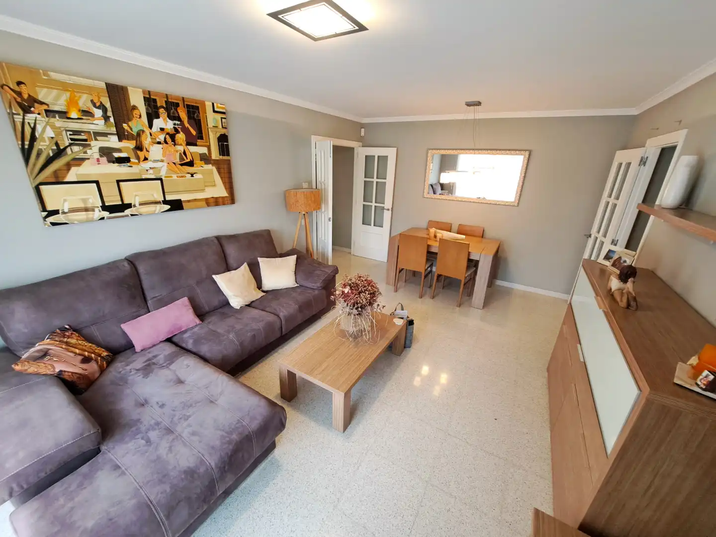 Living room of Flat for sale in Mataró  with Heating, Oven and Balcony