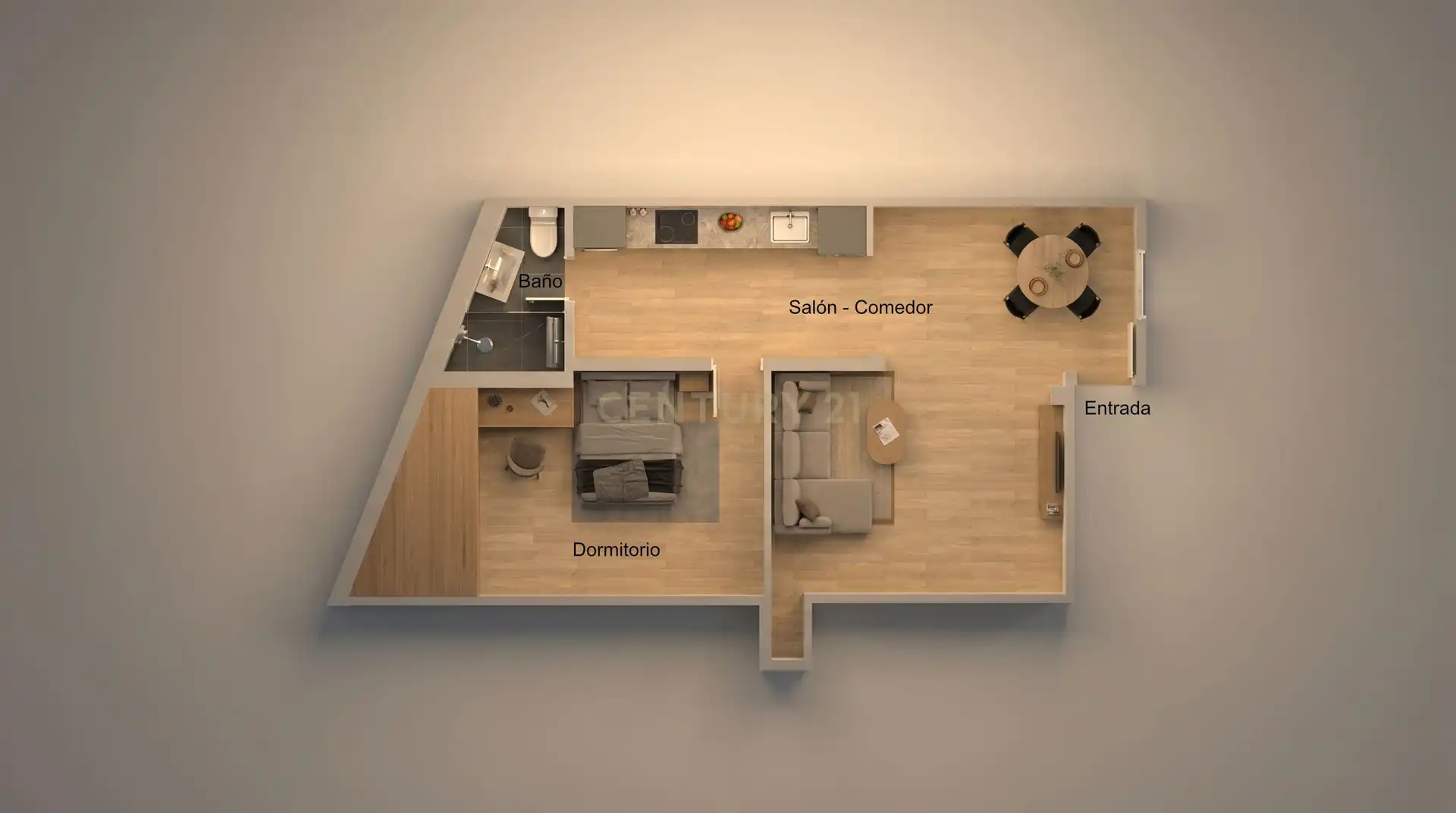 Habitación de Piso en venta en Madrid con Aire acondicionado, Lavadora y Microondas