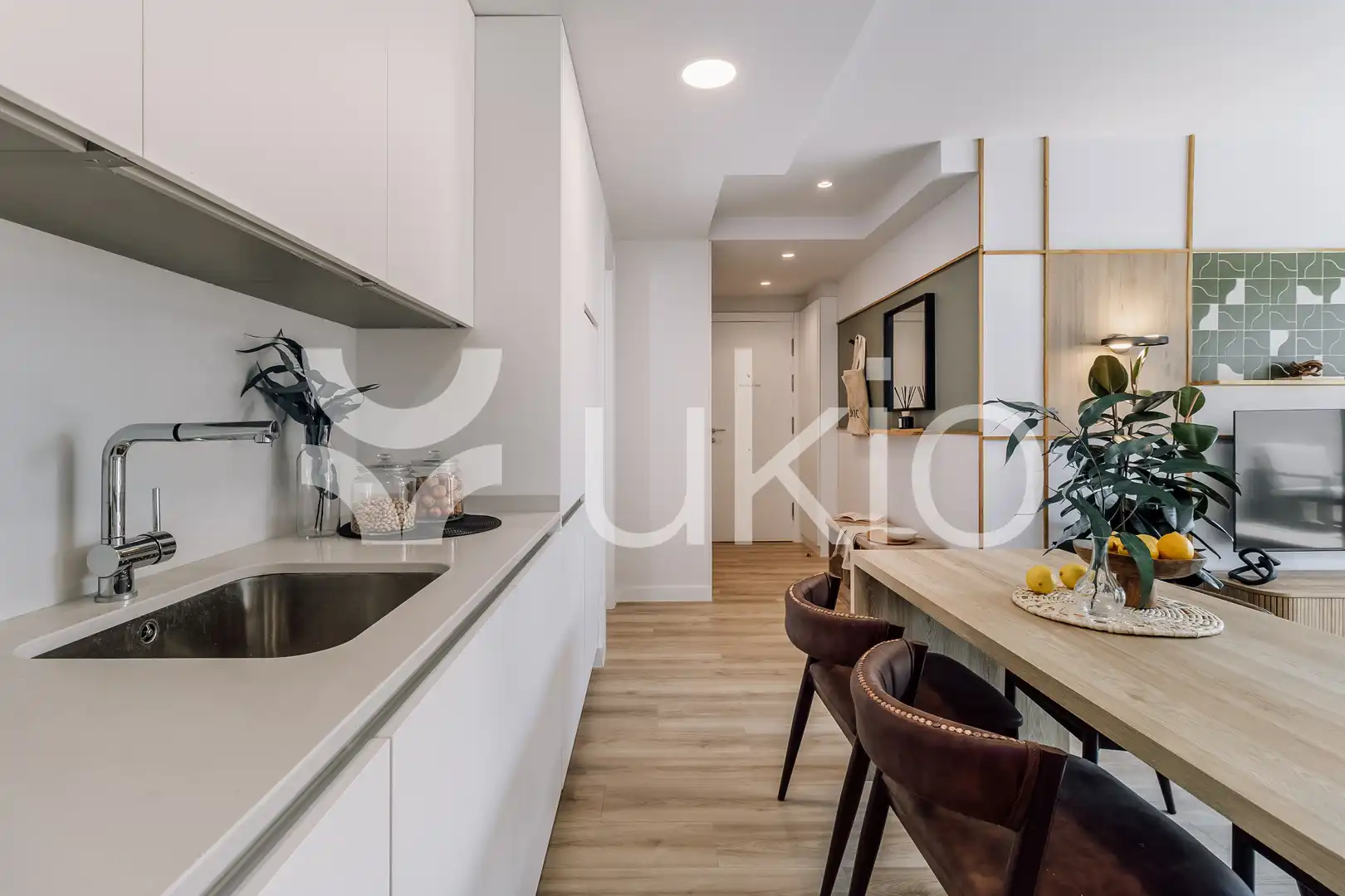 Cuina de Apartament de lloguer en Madrid amb Aire condicionat, Calefacció i Terrassa