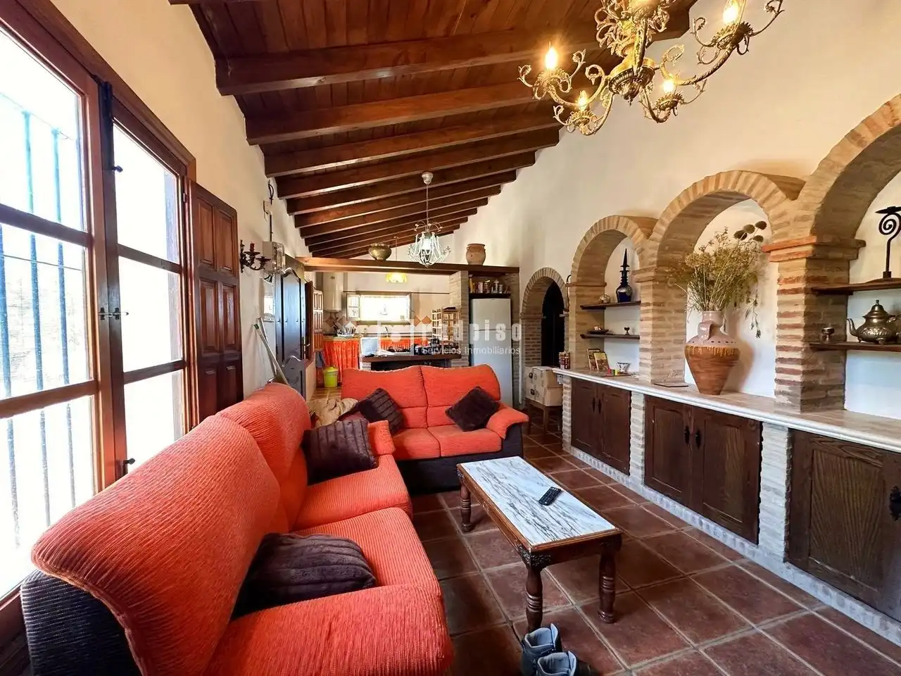 Sala d'estar de Casa o xalet en venda en Álora amb Calefacció, Jardí privat i Terrassa