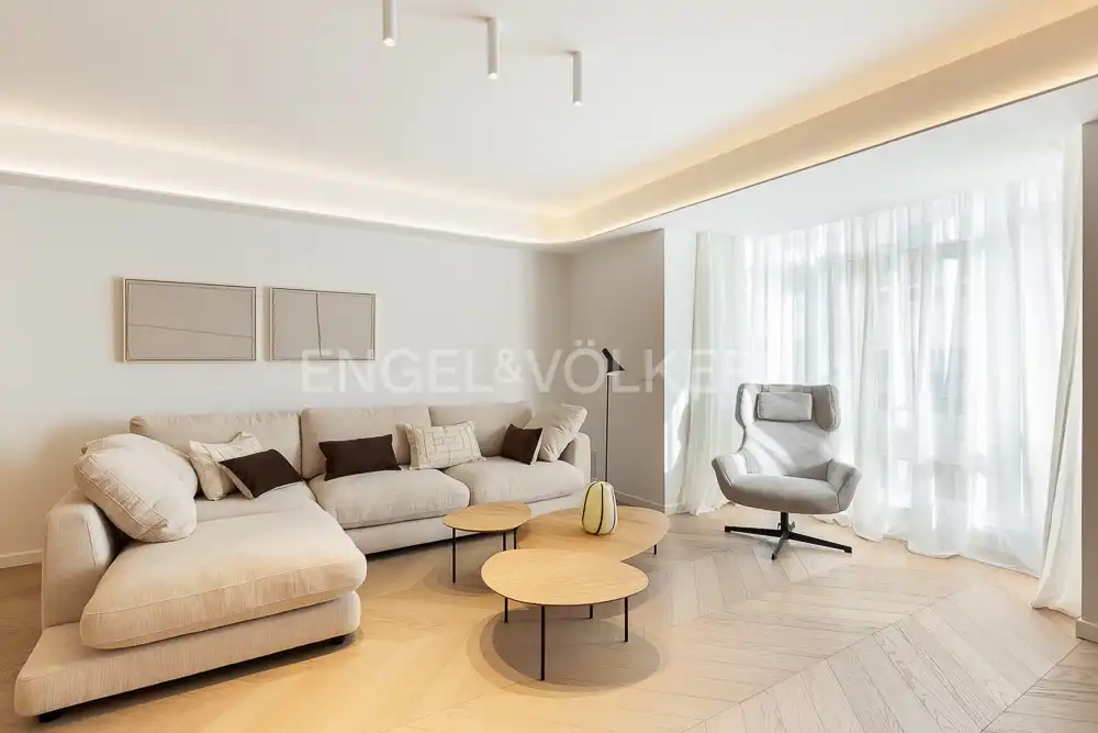 Sala de estar de Piso de alquiler en Valencia con Aire acondicionado, Calefacción y Parquet