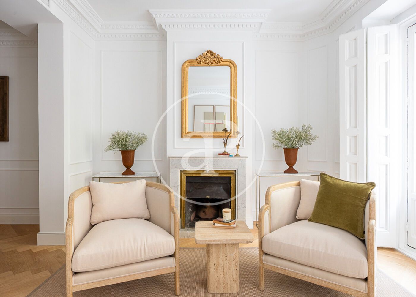 Living room of Flat for sale in  Madrid Capital  with Air Conditioner, Heating and Storage room