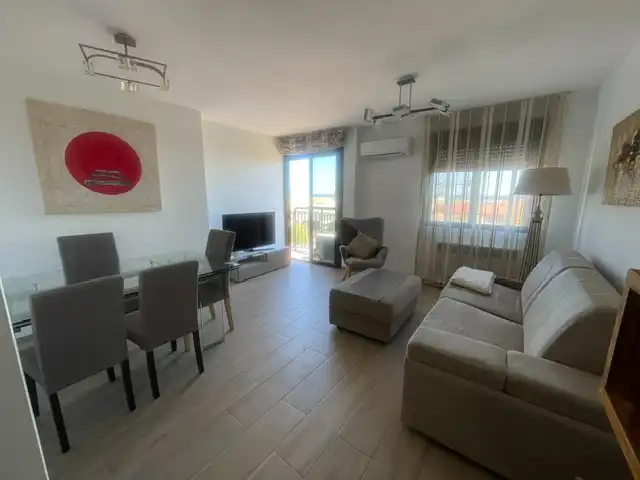 Sala d'estar de Pis de lloguer en Alicante / Alacant amb Aire condicionat, Calefacció i Moblat