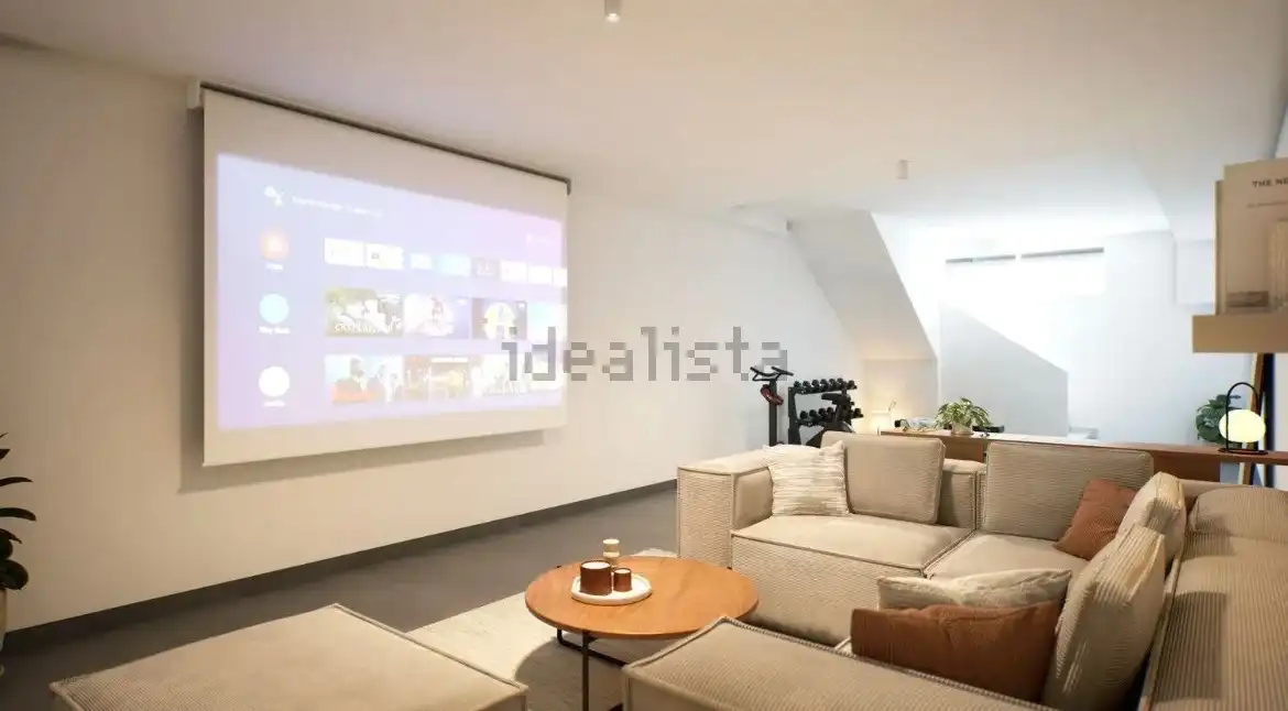 Sala de estar de Casa adosada en venta en Santa Pola con Aire acondicionado, Calefacción y Jardín privado