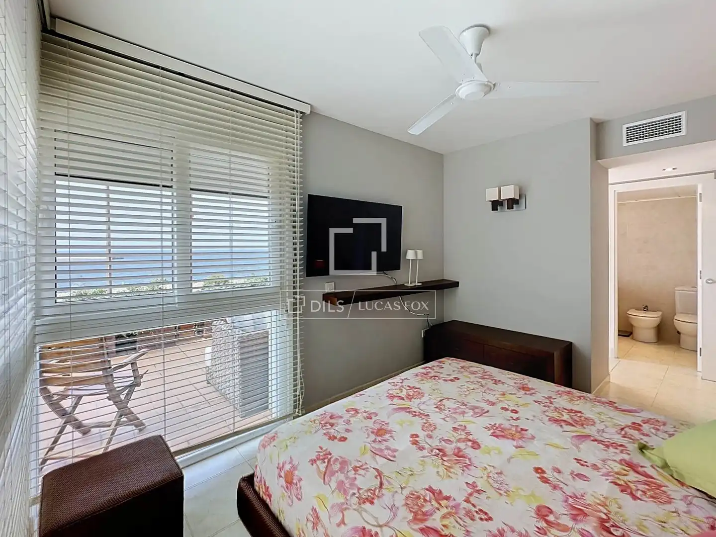 Schlafzimmer von Wohnung zur Miete in Ciutadella de Menorca mit Klimaanlage, Heizung und Privatgarten