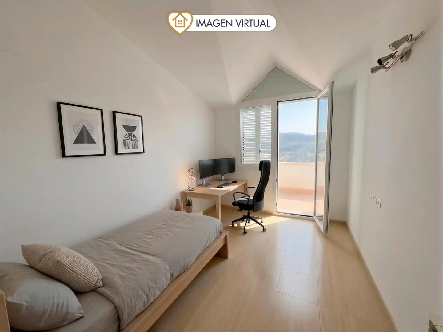 Habitación de Casa o chalet en venta en Vallirana con Aire acondicionado, Calefacción y Jardín privado