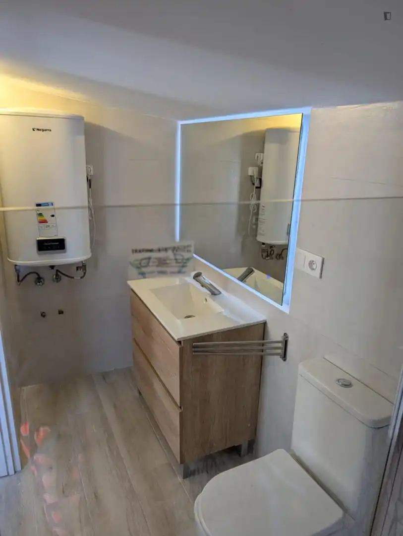 Bathroom of Houses for rent in Madrid  with Air Conditioner, Furnished and Washing machine