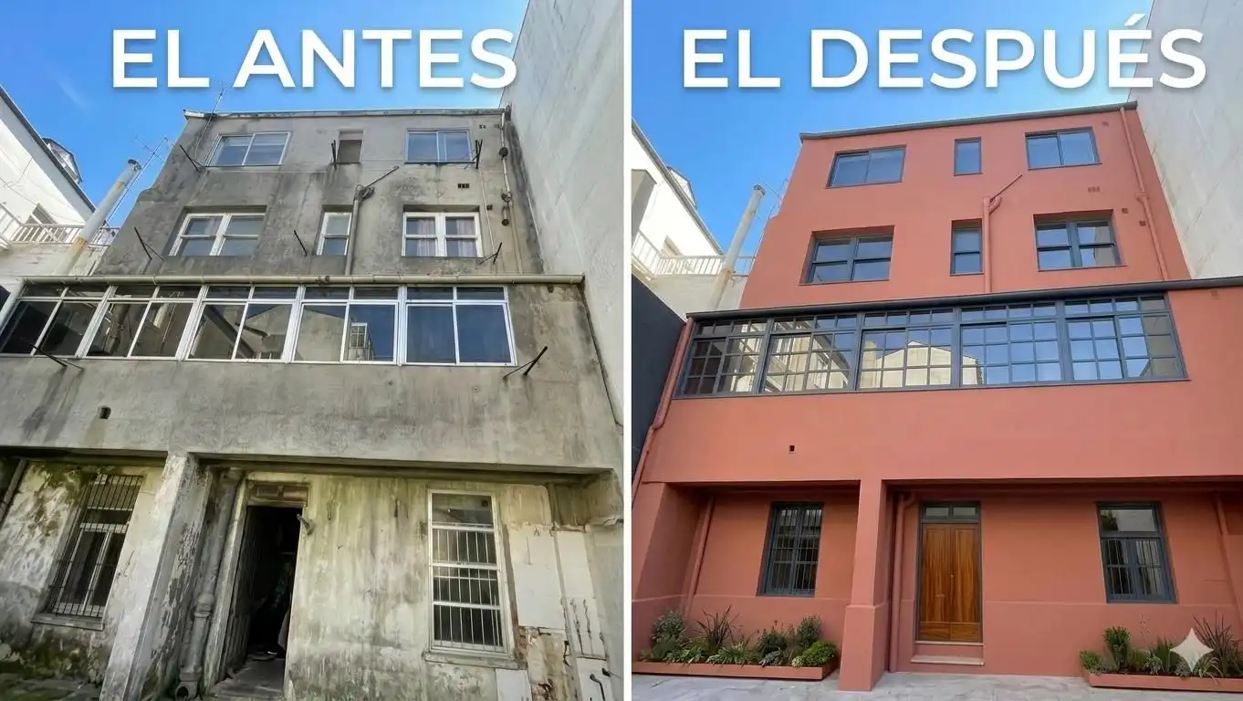 Vista exterior de Edificio en venta en Lugo