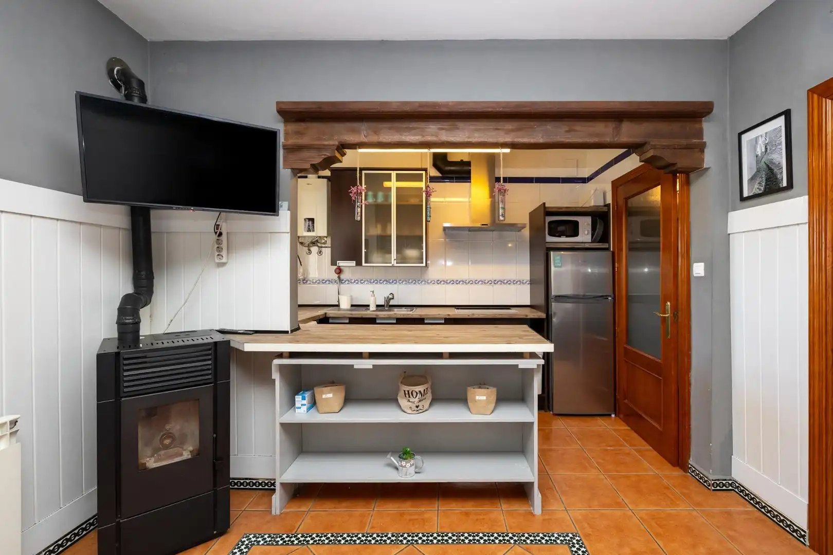 Kitchen of Flat for sale in Trevélez  with Heating, Terrace and Furnished