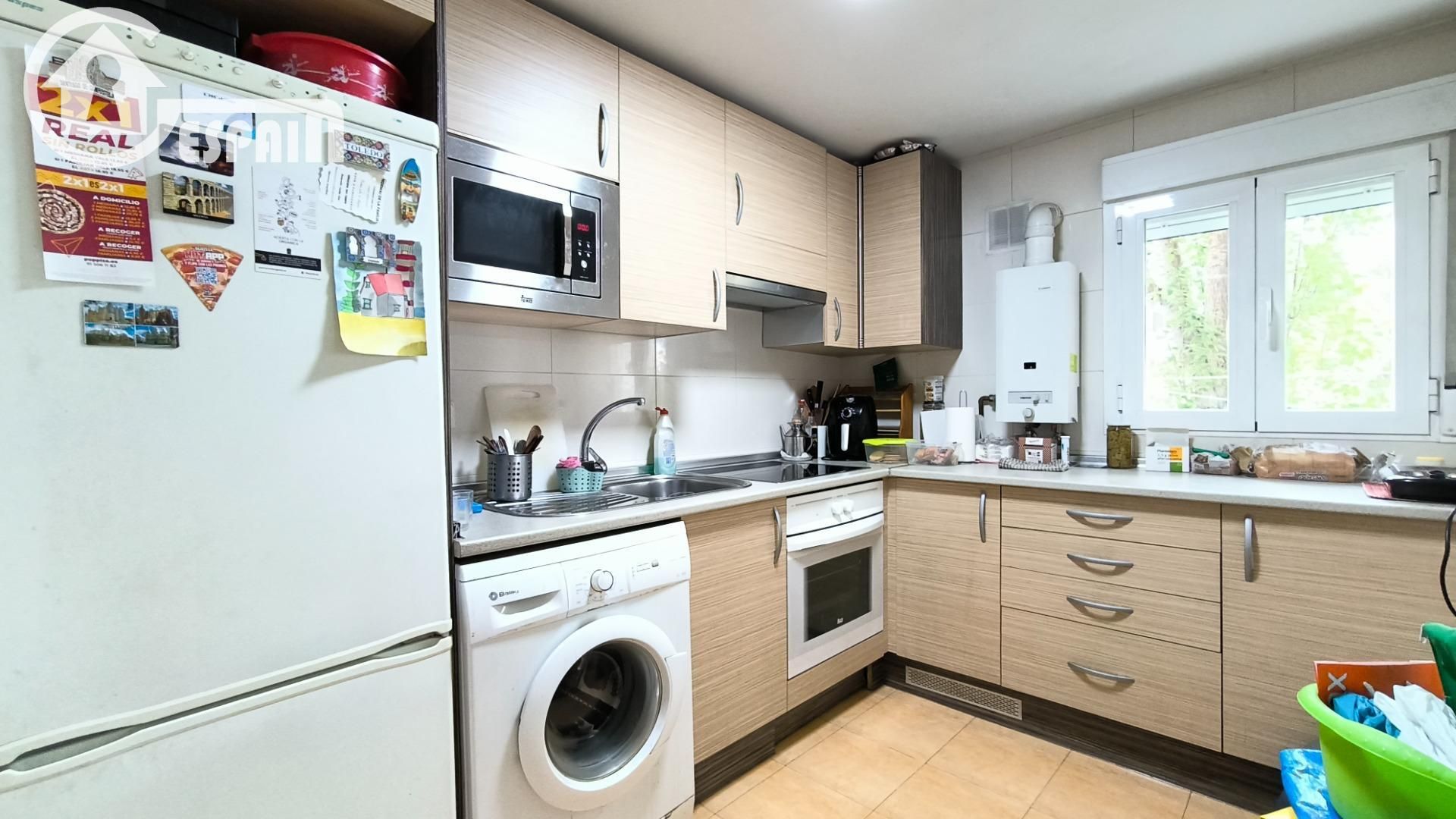 Kitchen of Flat for sale in  Madrid Capital  with Air Conditioner, Heating and Terrace