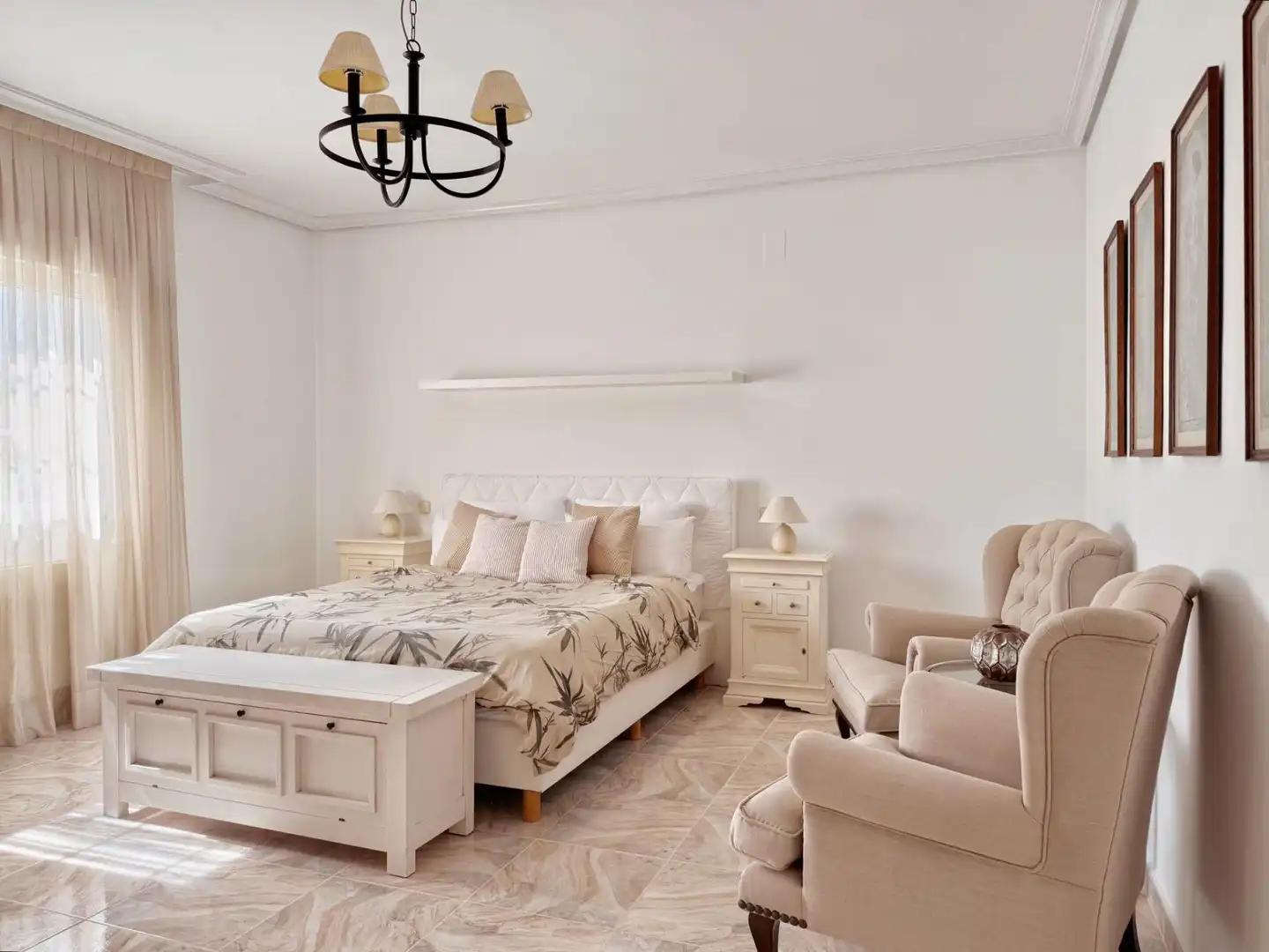Habitación de Casa o chalet de alquiler en La Nucia con Aire acondicionado, Jardín privado y Piscina