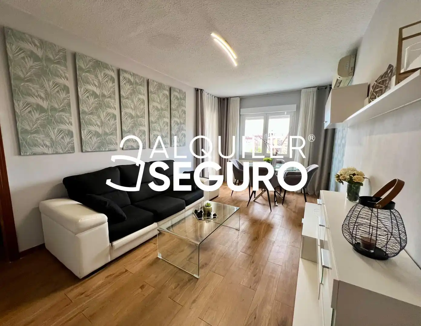 Wohnzimmer von Wohnung zur Miete in Madrid mit Klimaanlage, Heizung und Terrasse