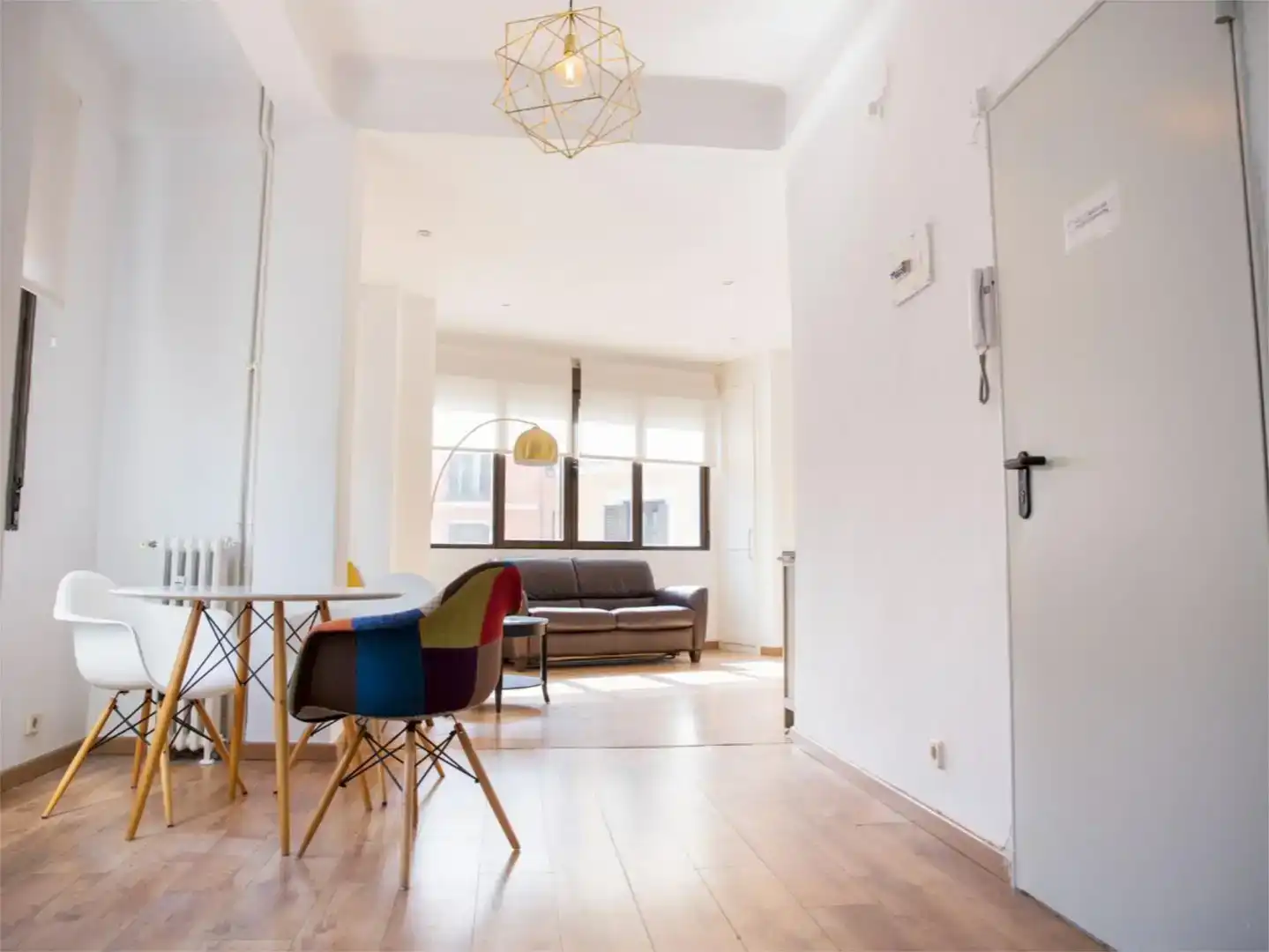 Sala d'estar de Loft de lloguer en Madrid amb Aire condicionat, Parquet i Traster
