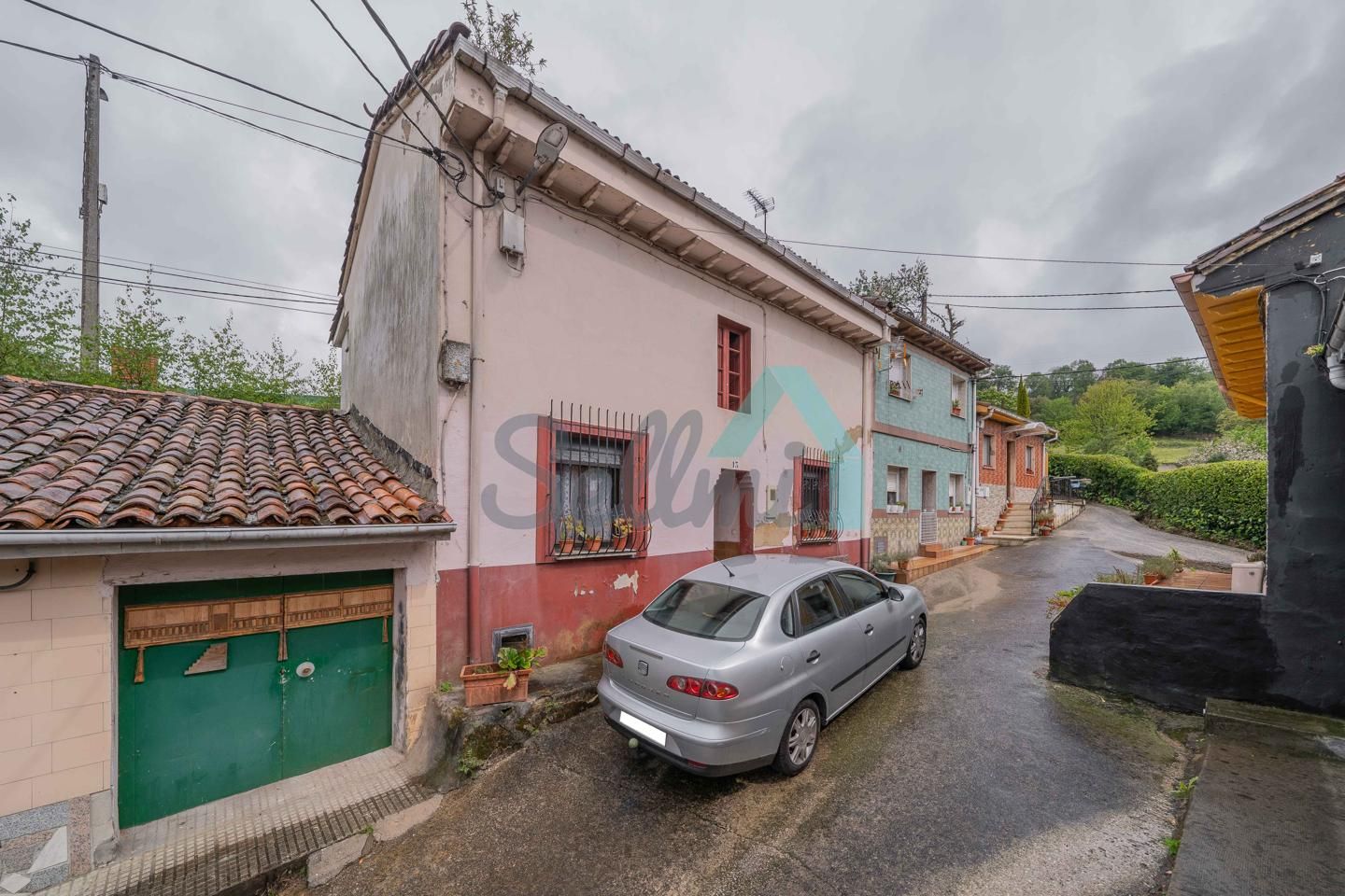 Exterior view of Single-family semi-detached for sale in Langreo