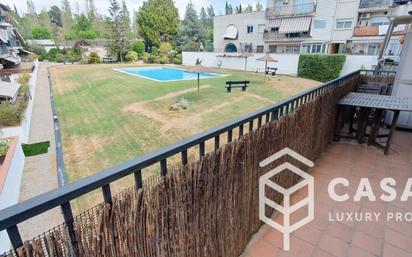 Exterior view of Flat for sale in Viladecavalls  with Heating, Parquet flooring and Furnished