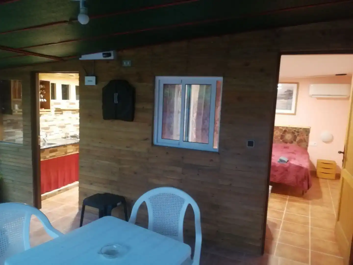Cuina de Finca rústica per a compartir en San Juan de la Rambla amb Aire condicionat, Jardí privat i Moblat