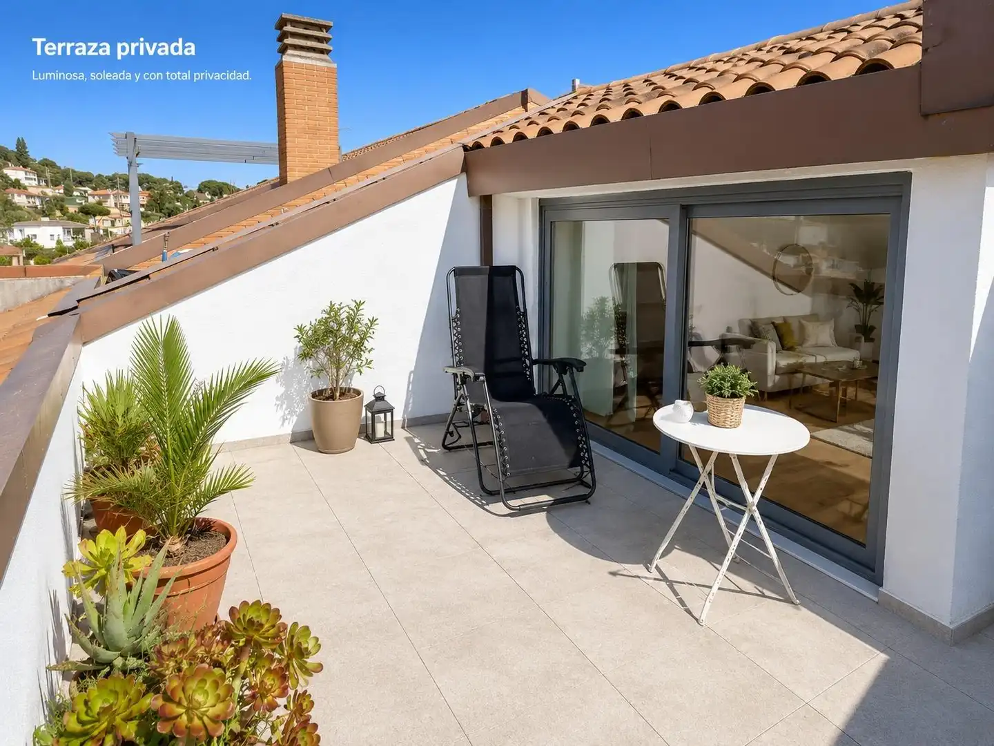 Terraza de Ático en venta en Calonge i Sant Antoni con Calefacción, Jardín privado y Terraza
