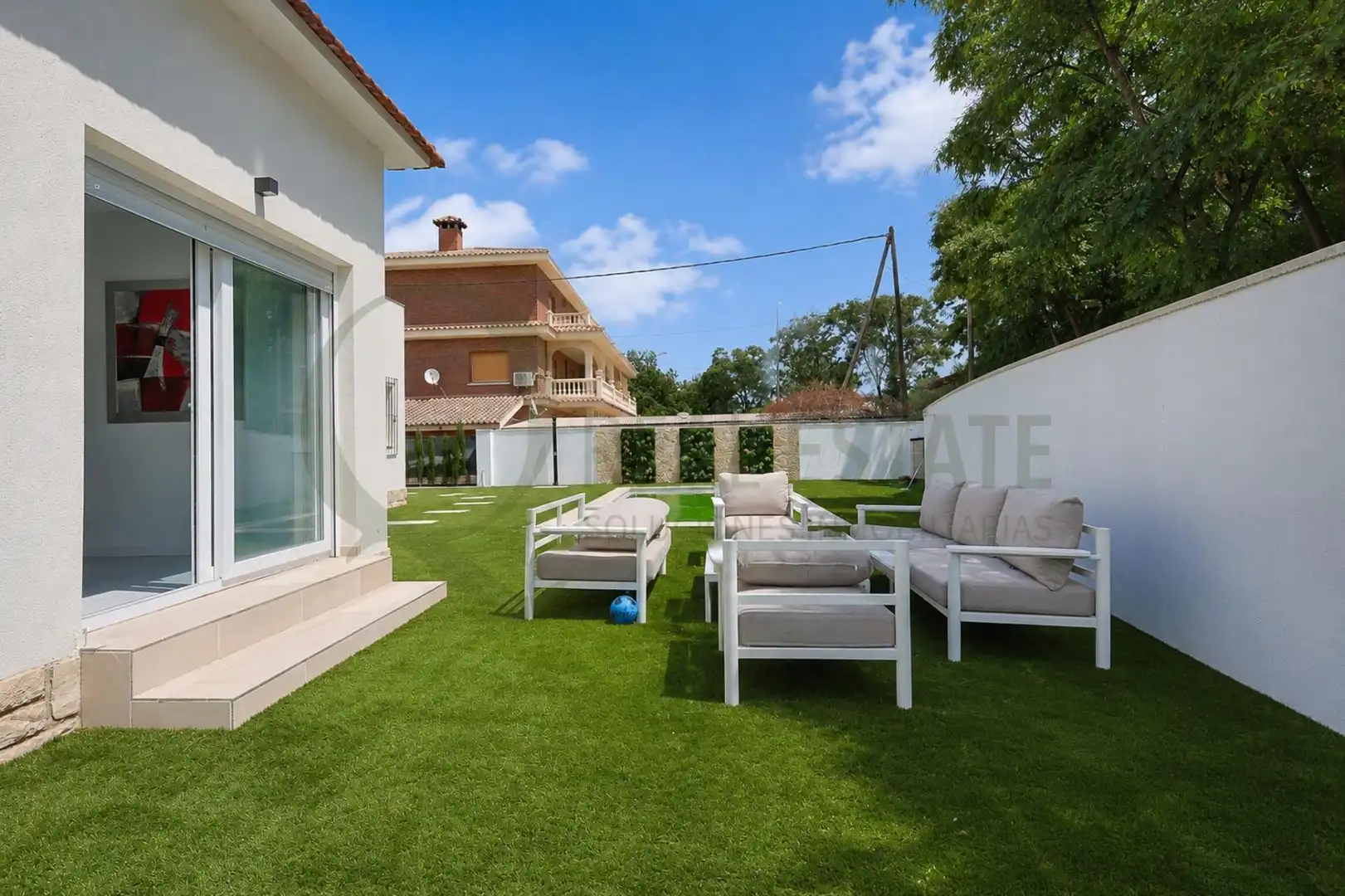 Terrassa de Casa o xalet en venda en Sant Joan d'Alacant amb Aire condicionat, Jardí privat i Piscina
