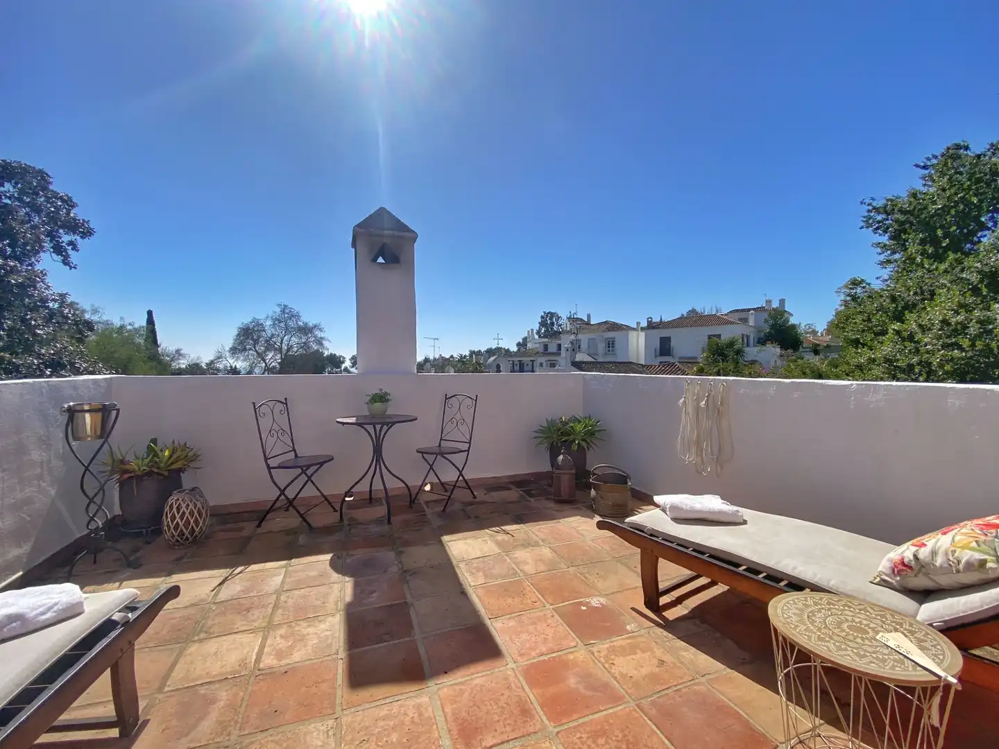 Terraza de Casa adosada en venta en Marbella con Jardín privado, Terraza y Piscina