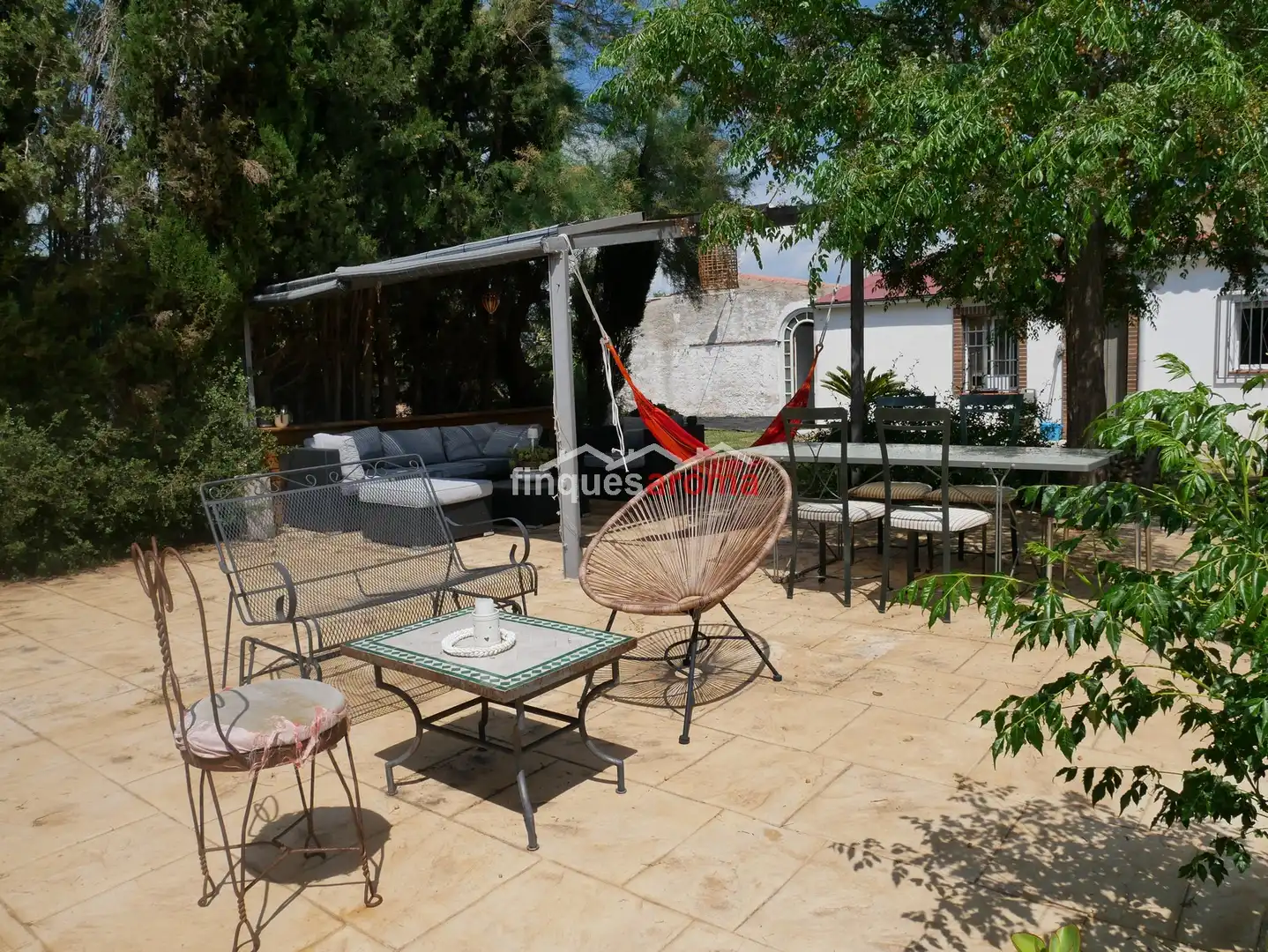 Terrassa de Casa o xalet en venda en Alió amb Aire condicionat, Calefacció i Jardí privat