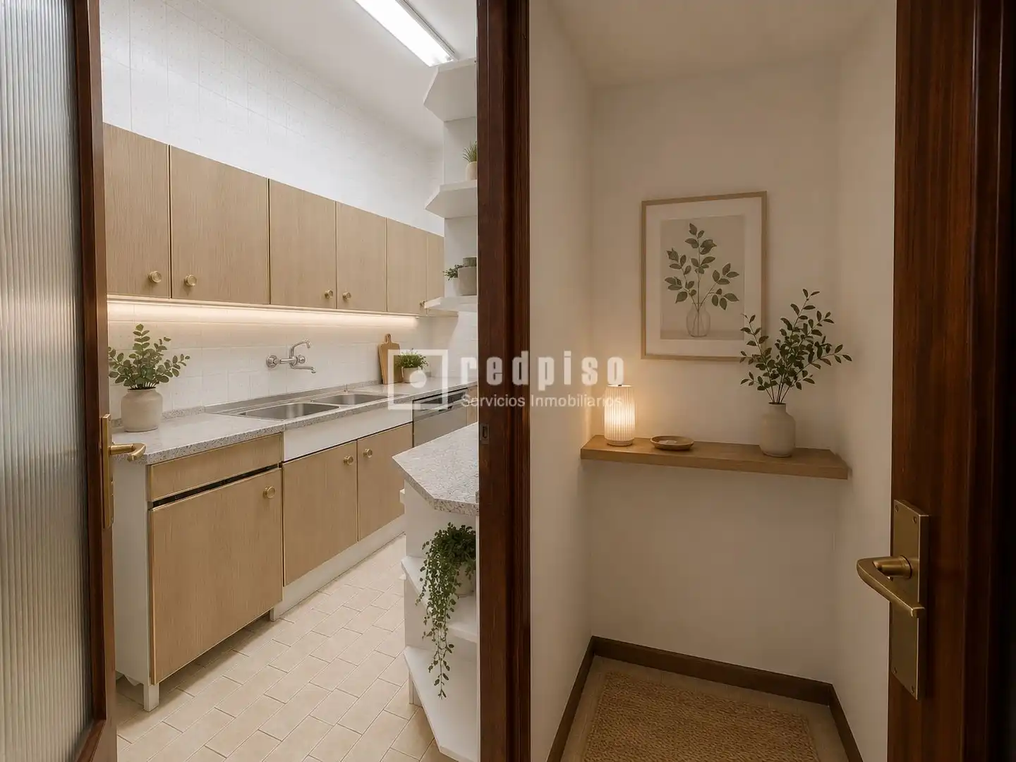 Cuina de Pis en venda en Madrid amb Calefacció, Parquet i Terrassa