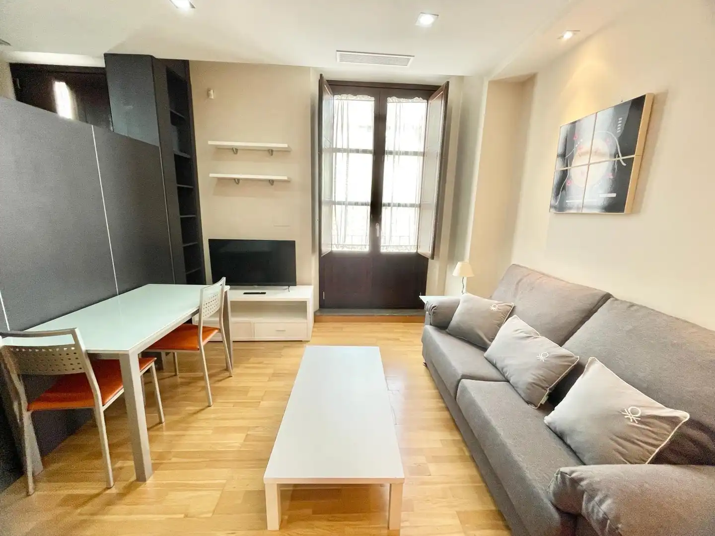 Sala d'estar de Apartament de lloguer en Granada amb Aire condicionat, Calefacció i Moblat