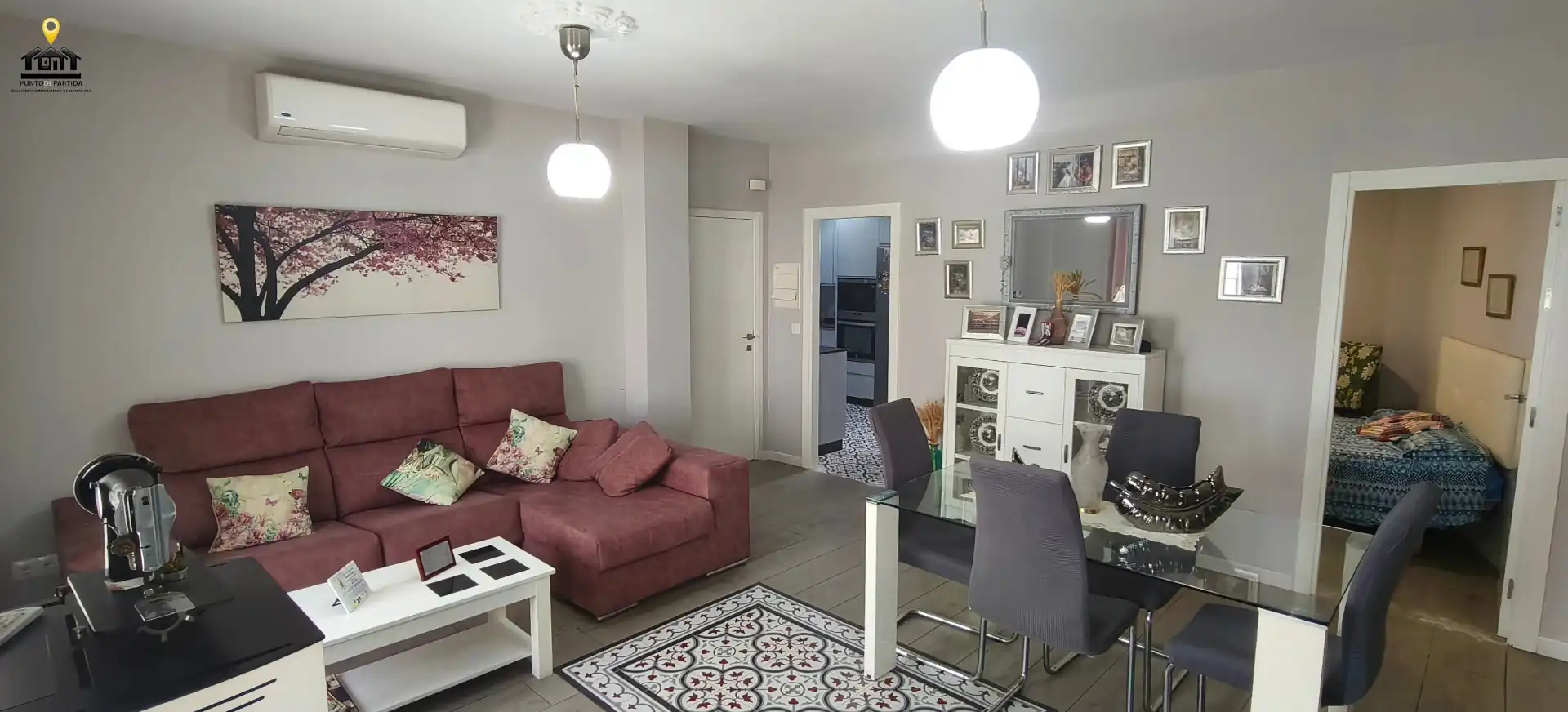 Sala de estar de Casa o chalet en venta en Manzanilla con Aire acondicionado, Amueblado y Horno