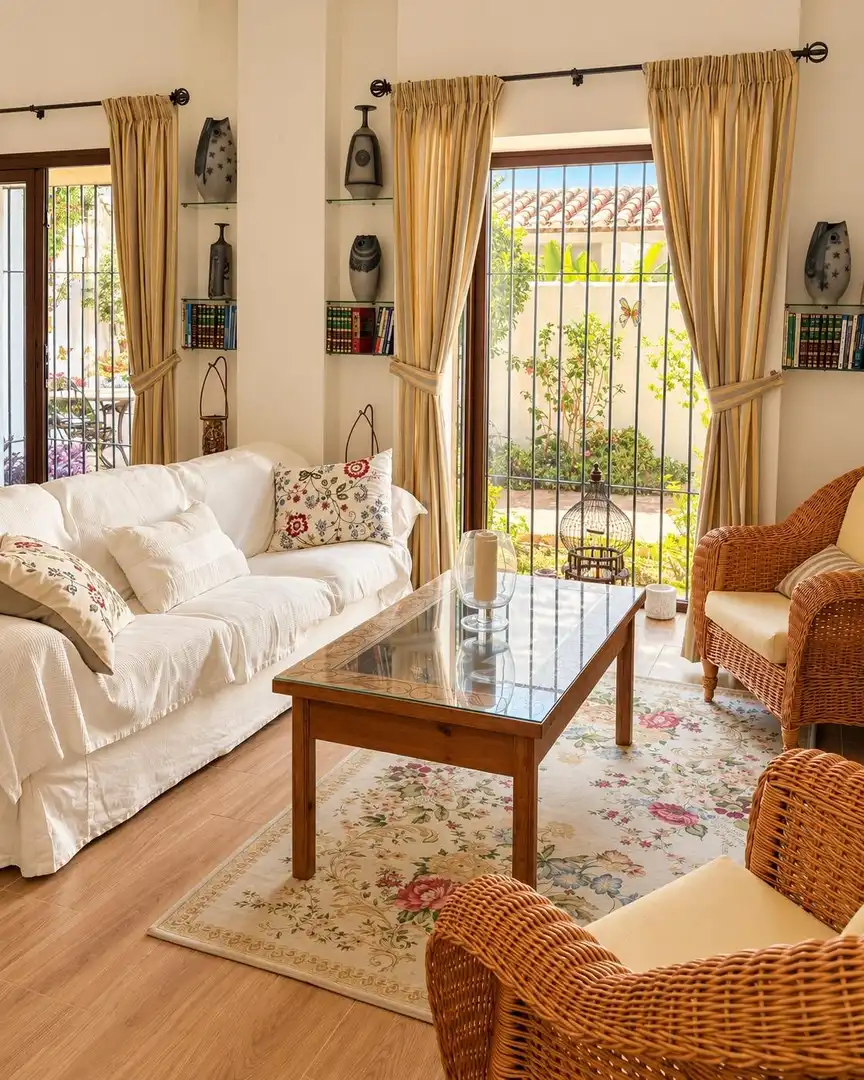 Living room of Apartments for rent in Fuengirola  with Air Conditioner, Private garden and Furnished