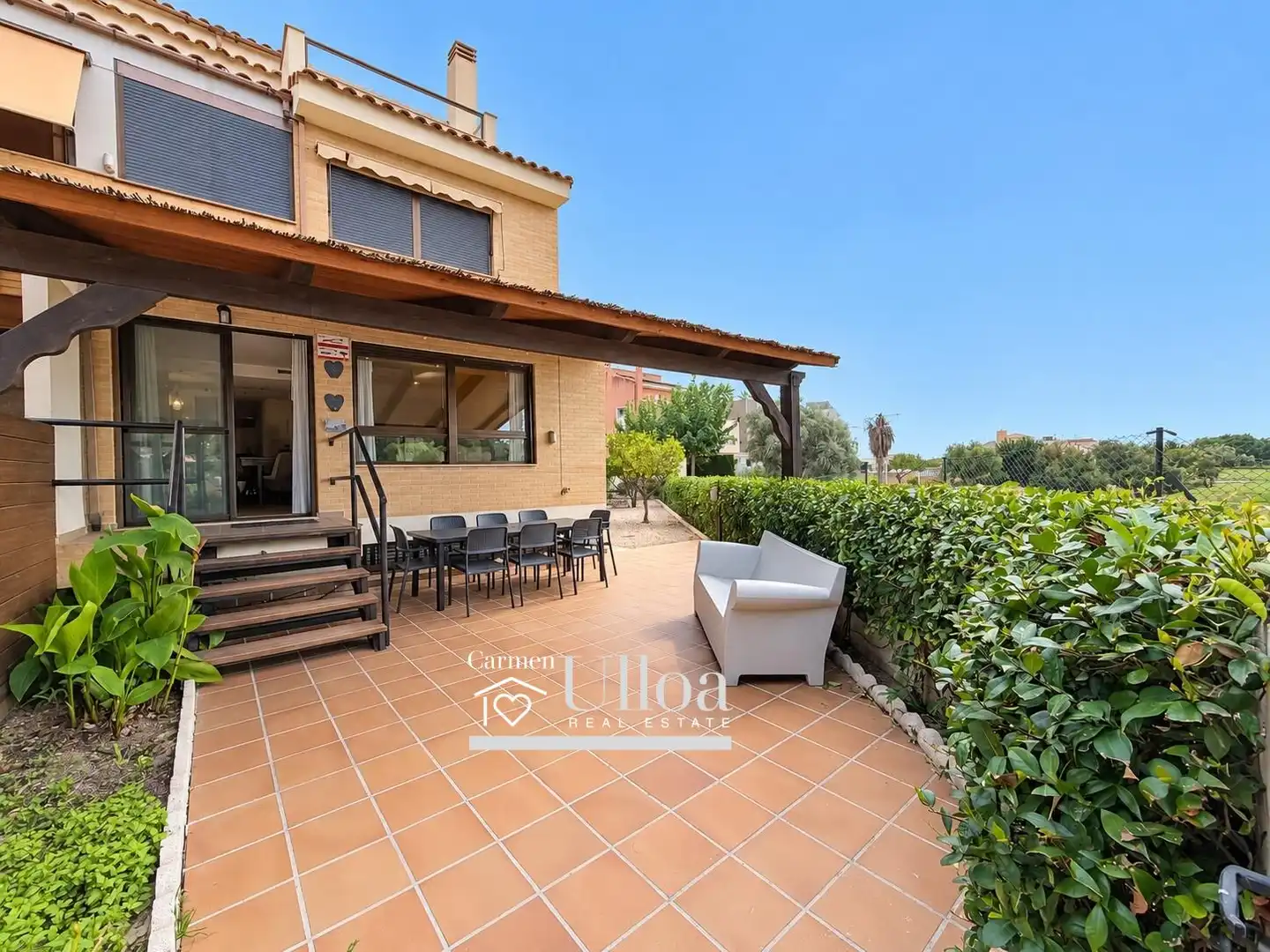 Terraza de Casa o chalet en venta en Alicante / Alacant con Aire acondicionado, Calefacción y Jardín privado