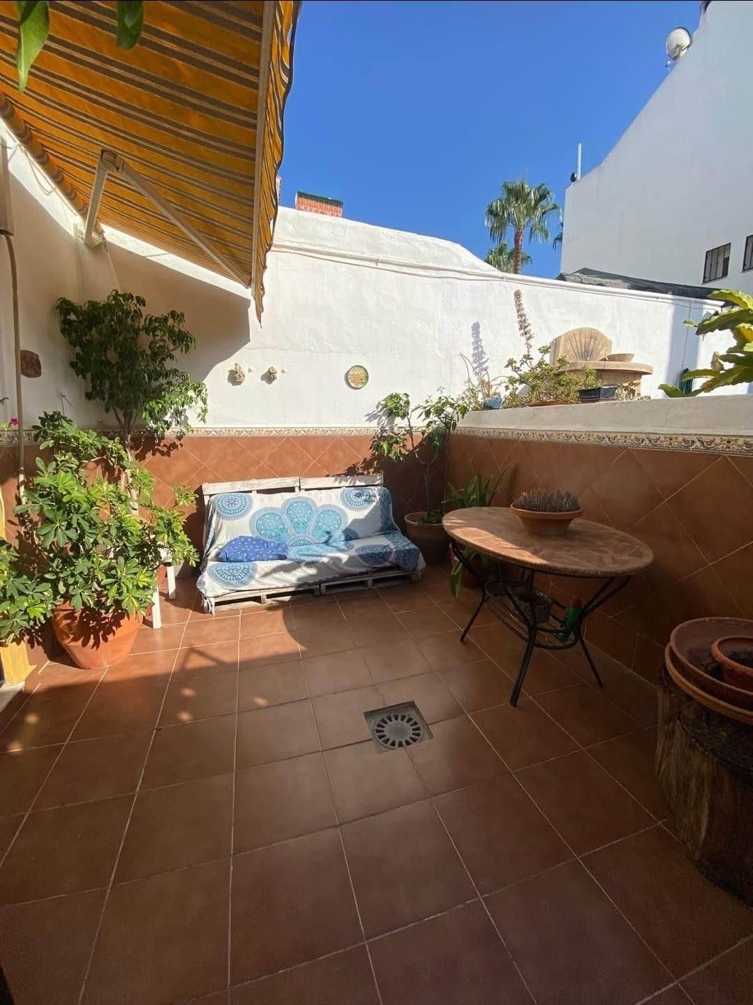 Terrace of Single-family semi-detached for sale in Torremolinos  with Air Conditioner, Private garden and Community pool