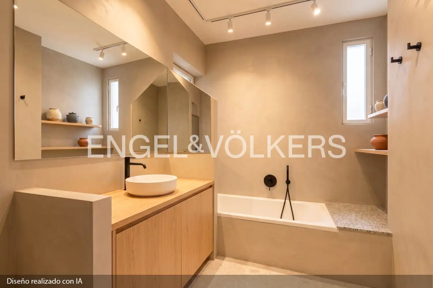 Badezimmer von Wohnung zum Verkauf in Valencia mit Klimaanlage, Heizung und Balkon