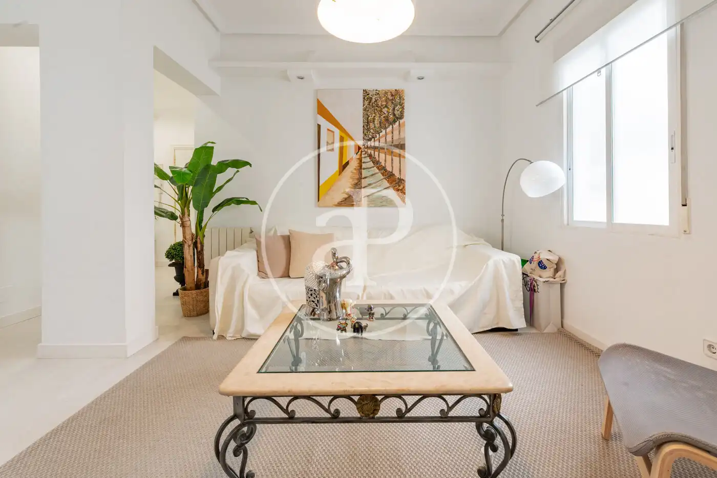 Sala de estar de Piso de alquiler en Madrid con Aire acondicionado, Calefacción y Amueblado