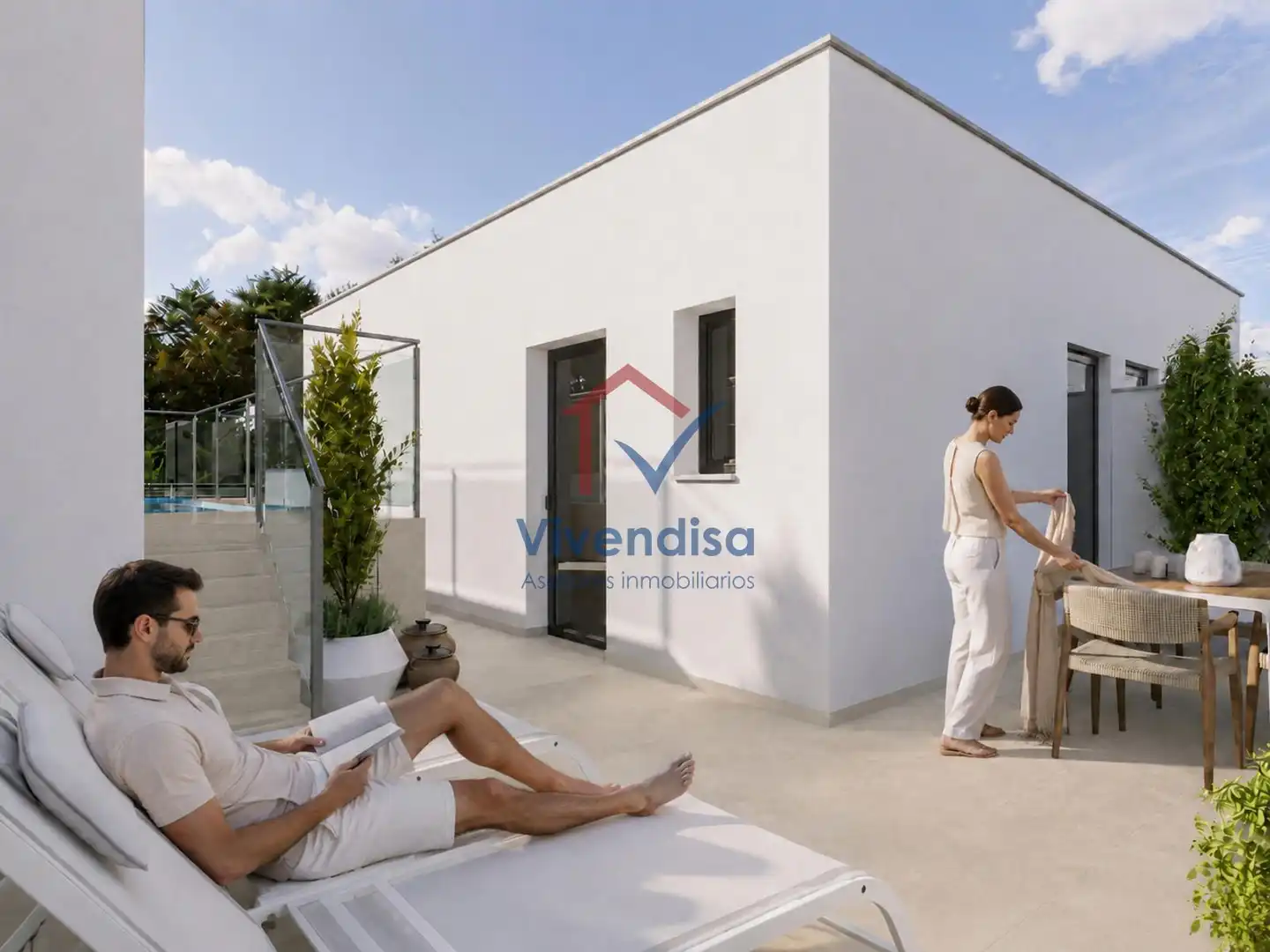 Terraza de Casa adosada en venta en Guadalajara con Calefacción, Jardín privado y Terraza