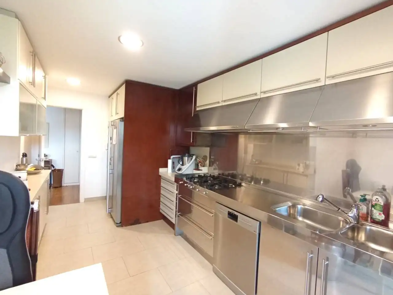 Küche von Wohnung zur Miete in Sant Cugat del Vallès mit Klimaanlage, Heizung und Parkett
