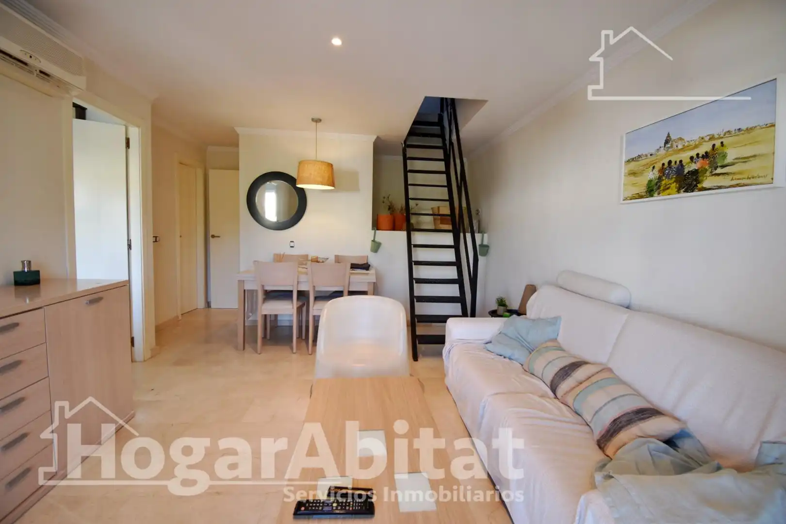 Living room of Detached homes for sale in Oliva  with Air Conditioner, Private garden and Terrace