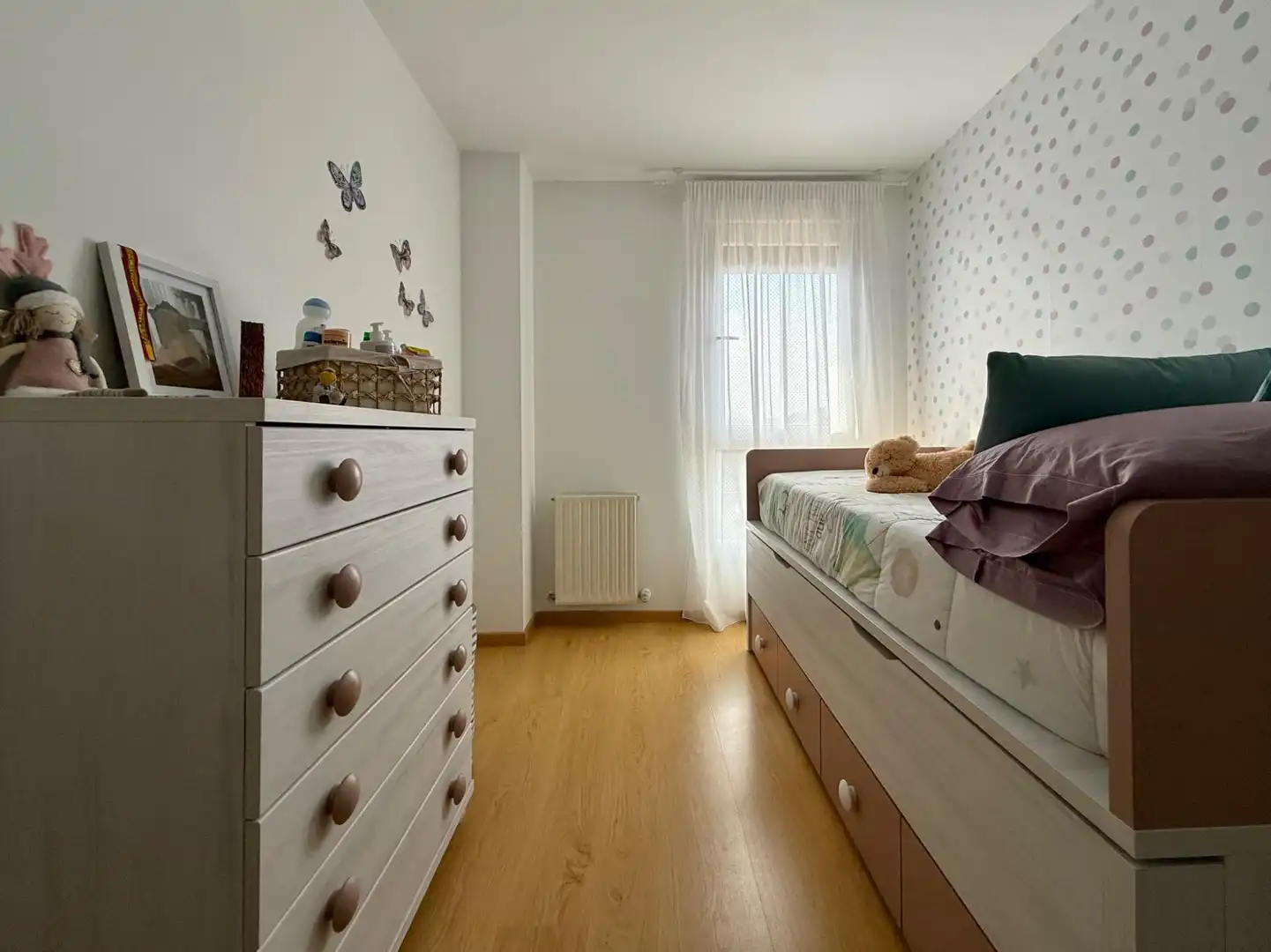 Bedroom of Flat for sale in Tudela  with Air Conditioner, Heating and Parquet flooring