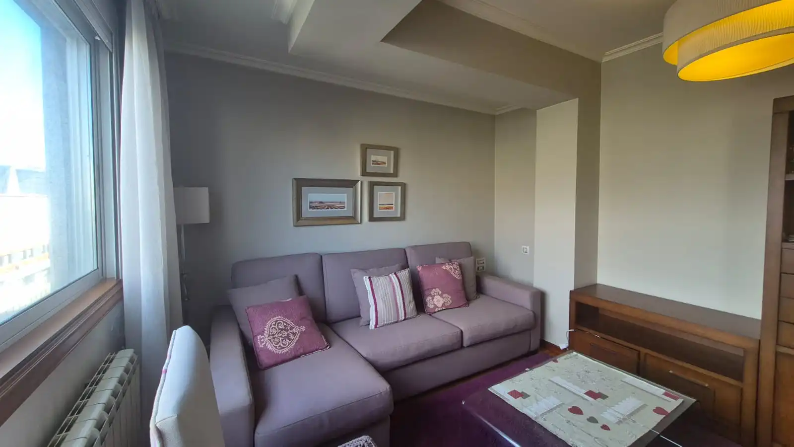 Sala de estar de Piso de alquiler en Vigo  con Amueblado, Horno y Lavadora