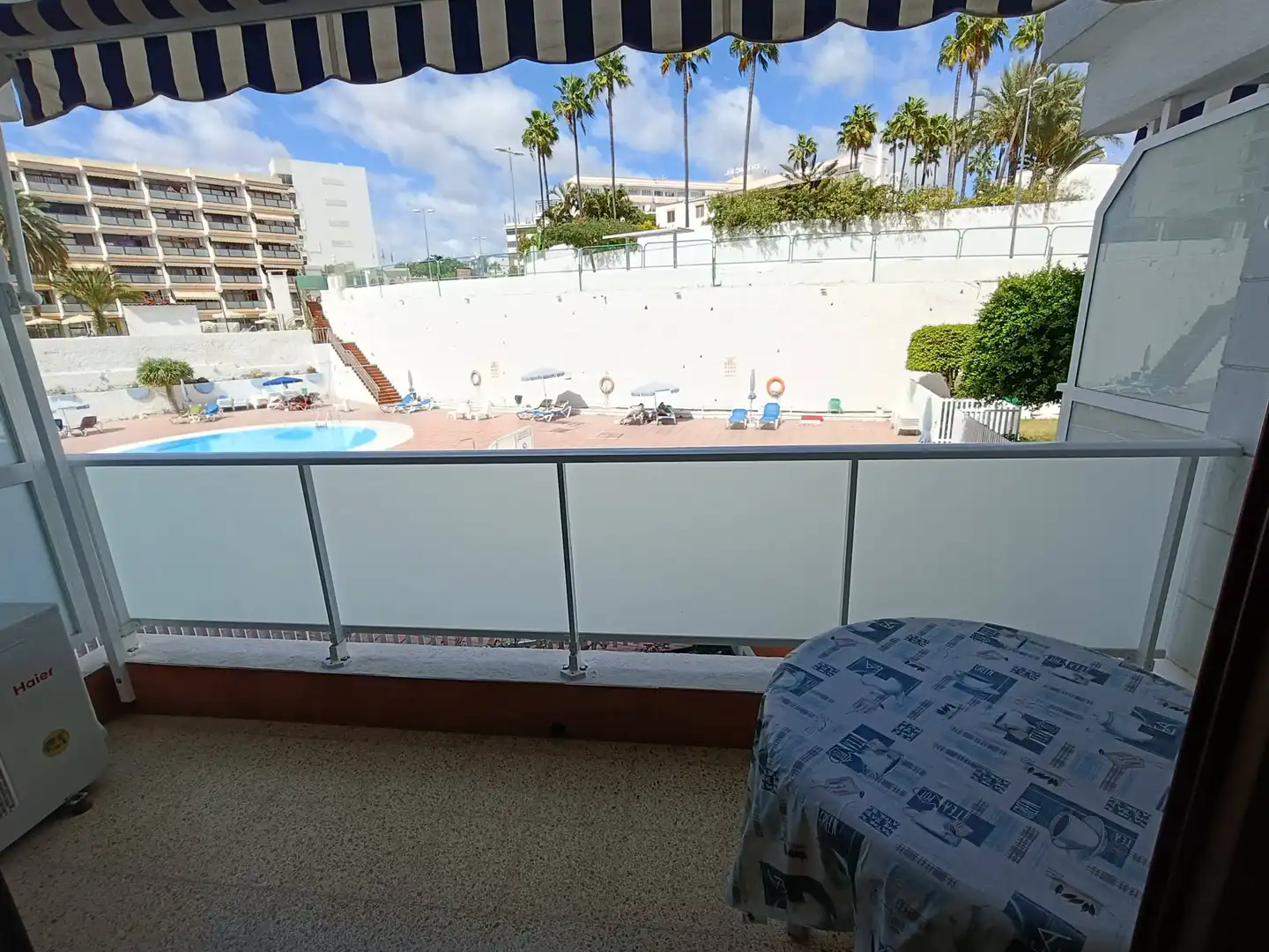 Terraza de Apartamento de alquiler en San Bartolomé de Tirajana con Aire acondicionado, Amueblado y Balcón