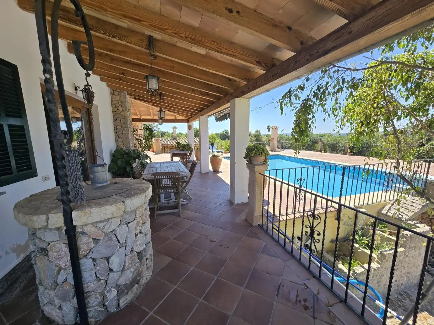 Terrasse von Haus oder Chalet zum Verkauf in Campanet mit Klimaanlage, Heizung und Privatgarten