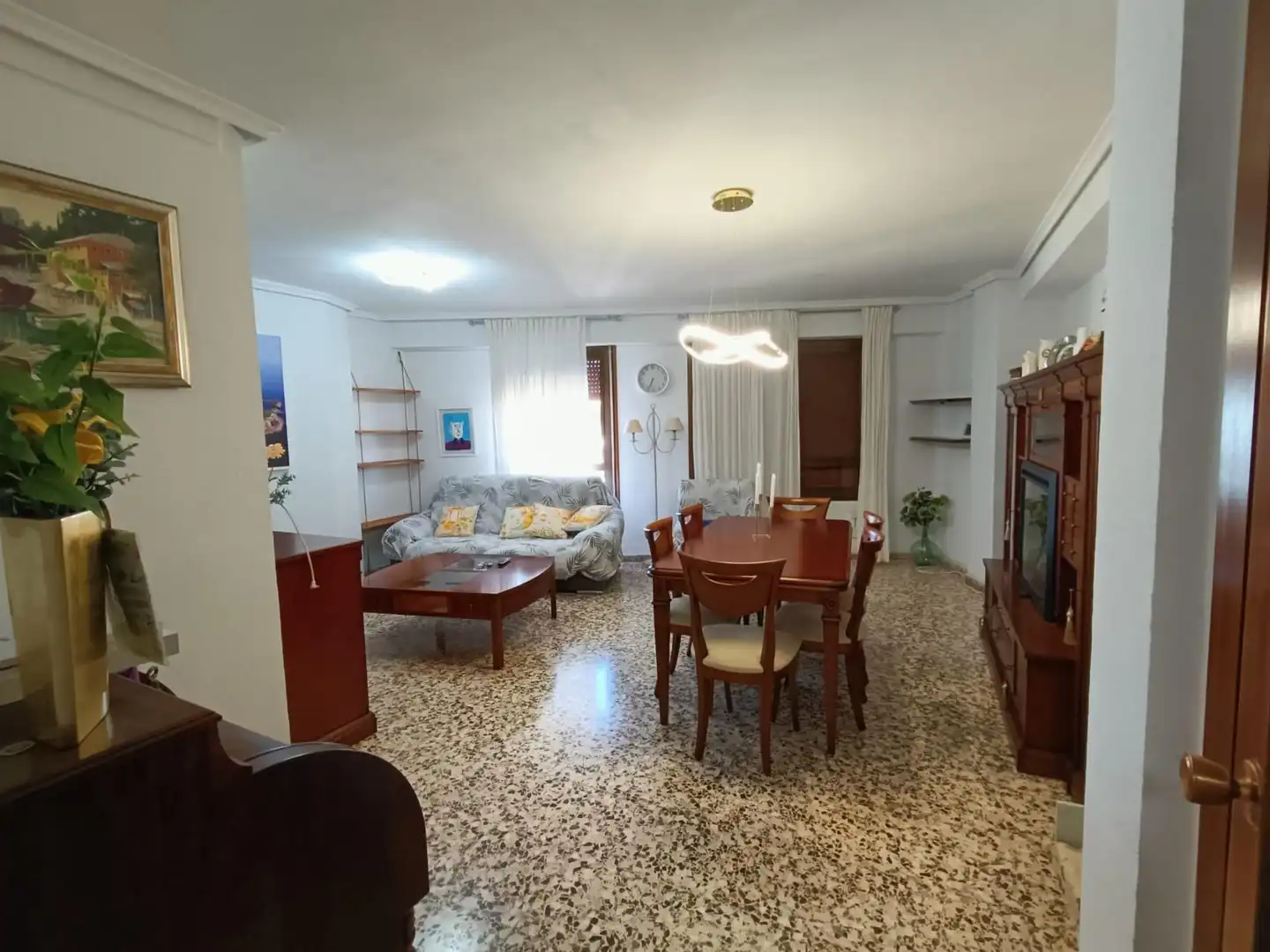 Sala de estar de Piso de alquiler en Castellón de la Plana / Castelló de la Plana con Aire acondicionado y Amueblado