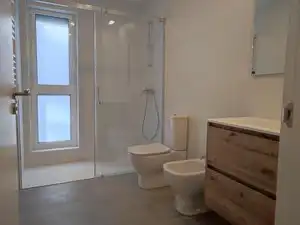 Bathroom of Flat for sale in Oleiros  with Heating, Terrace and Furnished